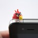 Iphone Plug - Phone Charm, Angry birds Earphone Plug - iphone  Accessories, Smart phone Accessories