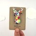 Geometric Deer Brooch Neon 'Stag Head'