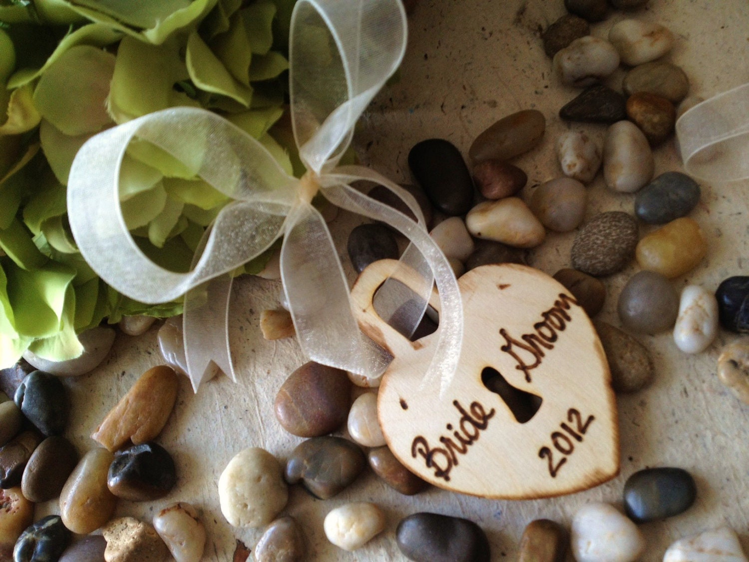 Bride and Groom or Mr. and Mrs.Christmas Ornament 2012 Bridal Shower Gift Tag Wedding Decoration First Christmas Together