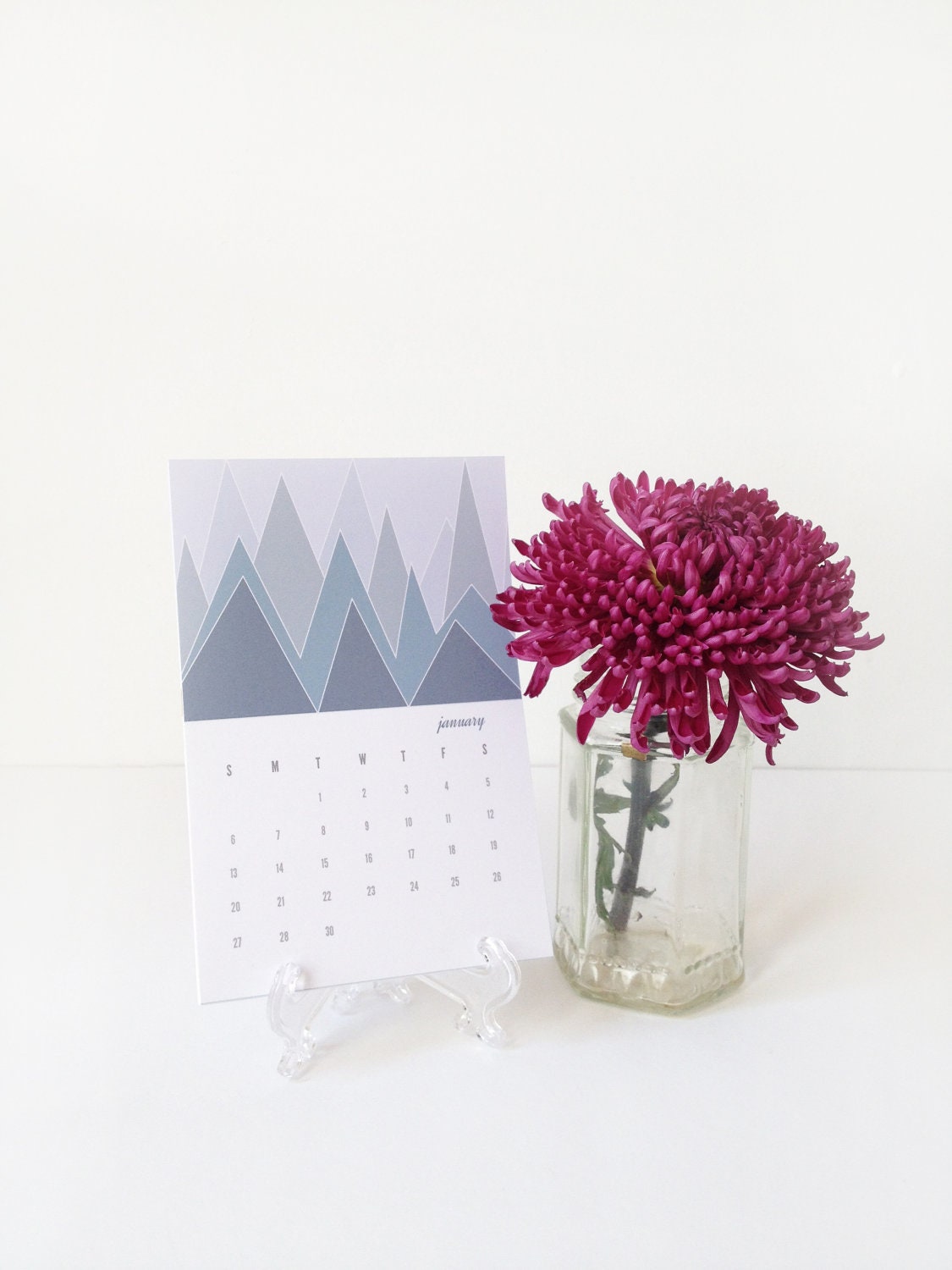 2014 Illustrated Mountains Calendar with Clear Display Easel - featured item on Chicago Home and Garden Magazine