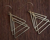 Triple Triangle Earrings
