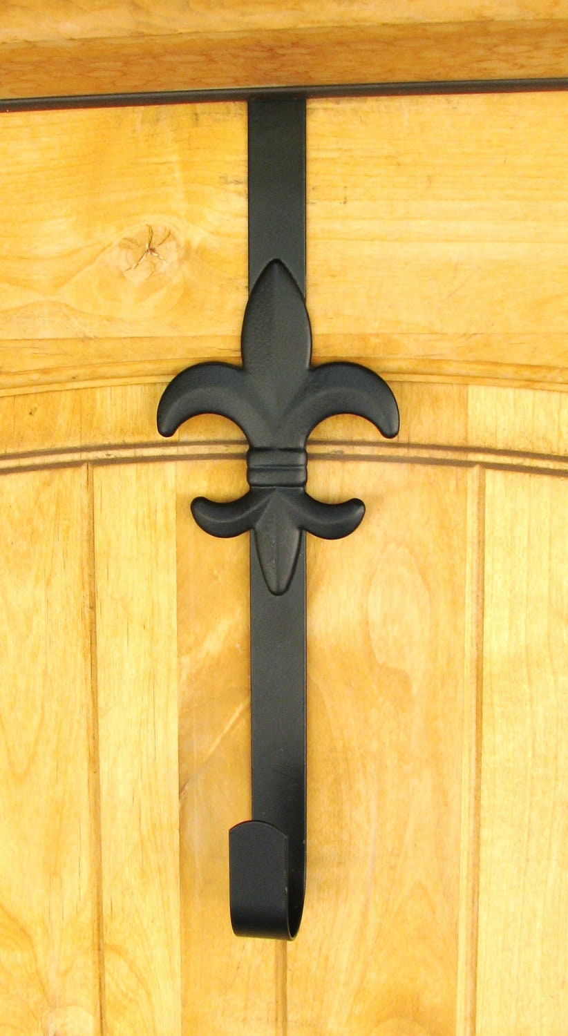 Solid Black Metal Wreath Hanger- Front Door Decor-Wreath Door Hook-Holiday Wreaths-Christmas Door Decor-Choose your Color--