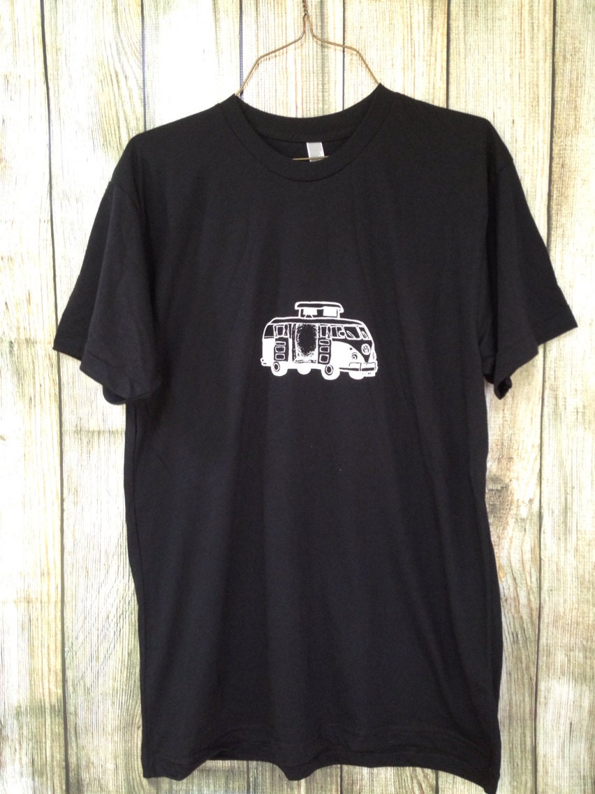 Volkswagen Camper - Mens/Unisex T Shirt S M L XL - Hand Screen Printed On American Apparel