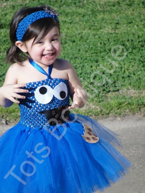 Tutu Dress - Cookie Monster Inspired - Infant