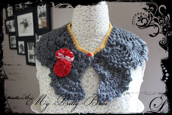 Crochet Collar Crochet Cape Crochet Capelet