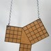 Geometry necklace -- laser-cut book cover -- science geekery