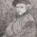 Rembrandt Self-Portrait, 1659. Ink on Paper. 14" x 17". Dutch Old Master.