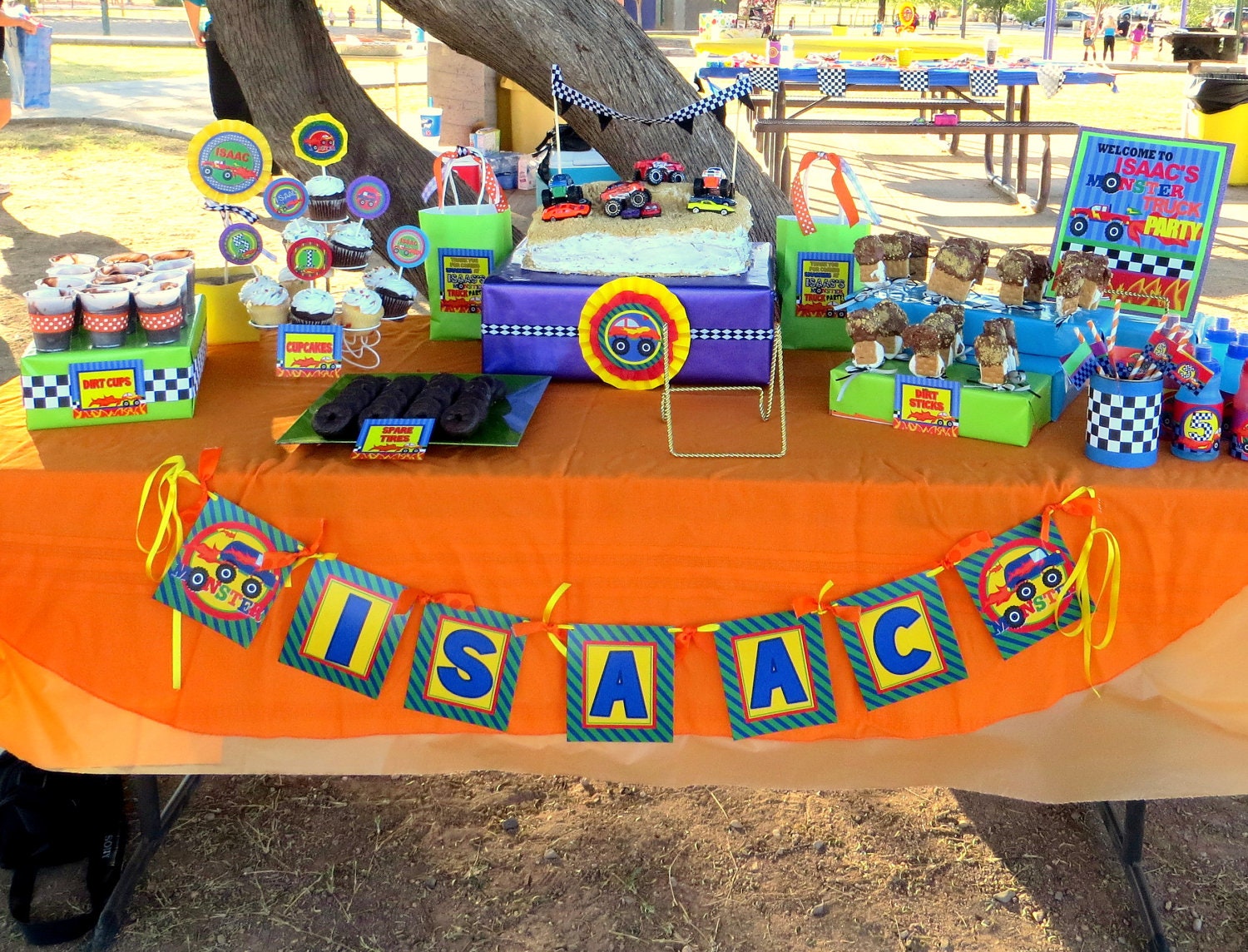 Monster Truck Party - Boys Birthday Party - Racing - Complete Package Man Personalized Party Printables - Krown Kreations Il_170x135