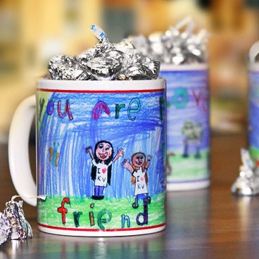Child's Drawing Personalized Coffee Mug, "Little Artist" Series : Artwork Creates a Perfect Gift for Parents, Grandparents, and Teachers - TaylorJuneGifts