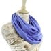SALE Infinity Scarf Blue Cornflower Jersey Light Circle
