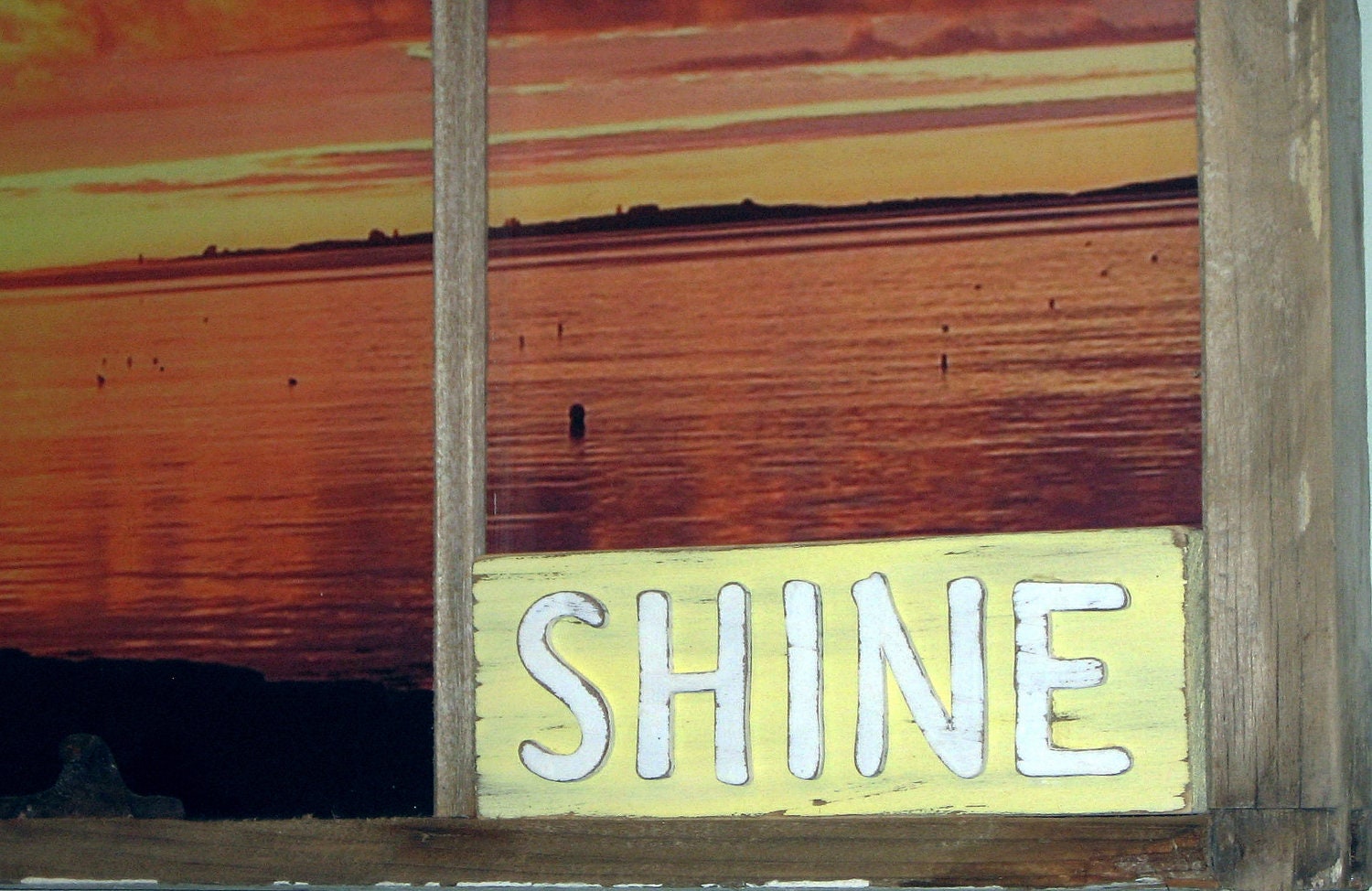 Custom Sign - Shabby Chic Sign - Shine Sign - Gifts Under 20 Shine On - Rustic Decor - Inspiring Words - Shabby Chic Home