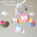 Baby Mobile - Baby Crib Mobile - Owl and birds mobile - Pottery Barn Hayley Bedding