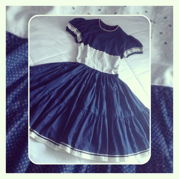 Vintage Rockabilly Square Dance Dress by Kate Schorer