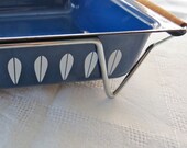 Cathrineholm Norway LOTUS Lasagne Pan Enamel Blue & White with Carrier