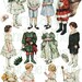 3 for 2 Paper Dolls: Vintage Christmas Halloween & Easter Printable Digital Download