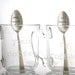 Your Coffee, My Coffee spoons and mugs. Etched glass coffee mugs and hand stamped spoons make a unique engagement gift or gift idea under 50