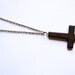 Inverted Cross Necklace Upside Down Cross Necklace