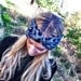 Blue Leopard Turband Headband SOFT Wide Turban Head Wrap Animal Pattern Ear Warmer Hair Wrap great Stocking Stuffers