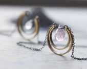 Amethyst Moon Drop necklace