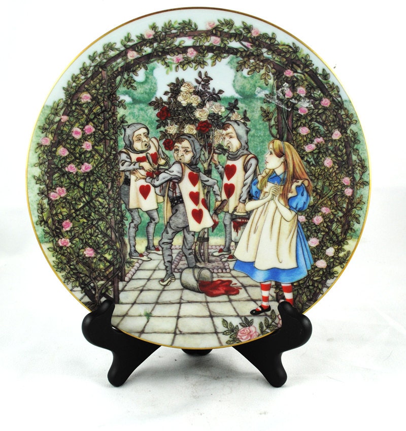FREE SHIPPING Easter Spring 1950s Cabinet Collectors Plate Home Decor Wedding Hand Painted Gold Gilded Floral Daisy Austrian Imperial