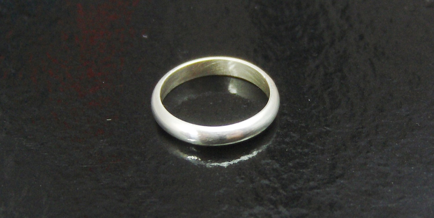 Smooth Sterling Silver Band