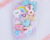 MADE TO ORDER Whipped Cream & Frosting Drip Kawaii Sweets Decoden Case