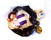 Vintage Fairy Tale Doll: Topsy Turvy Hansel & Gretel / Wicked Witch Doll - S1019