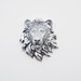 The Granby - 1 Chrome Mini Resin Lion Head - Resin White Faux Taxidermy- Chic & Trendy