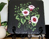 Red Flowered Trivet Spoon Rest