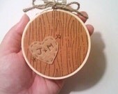 Homey Heart Personalized Embroidery Hoop Tree Fabric Wall Art