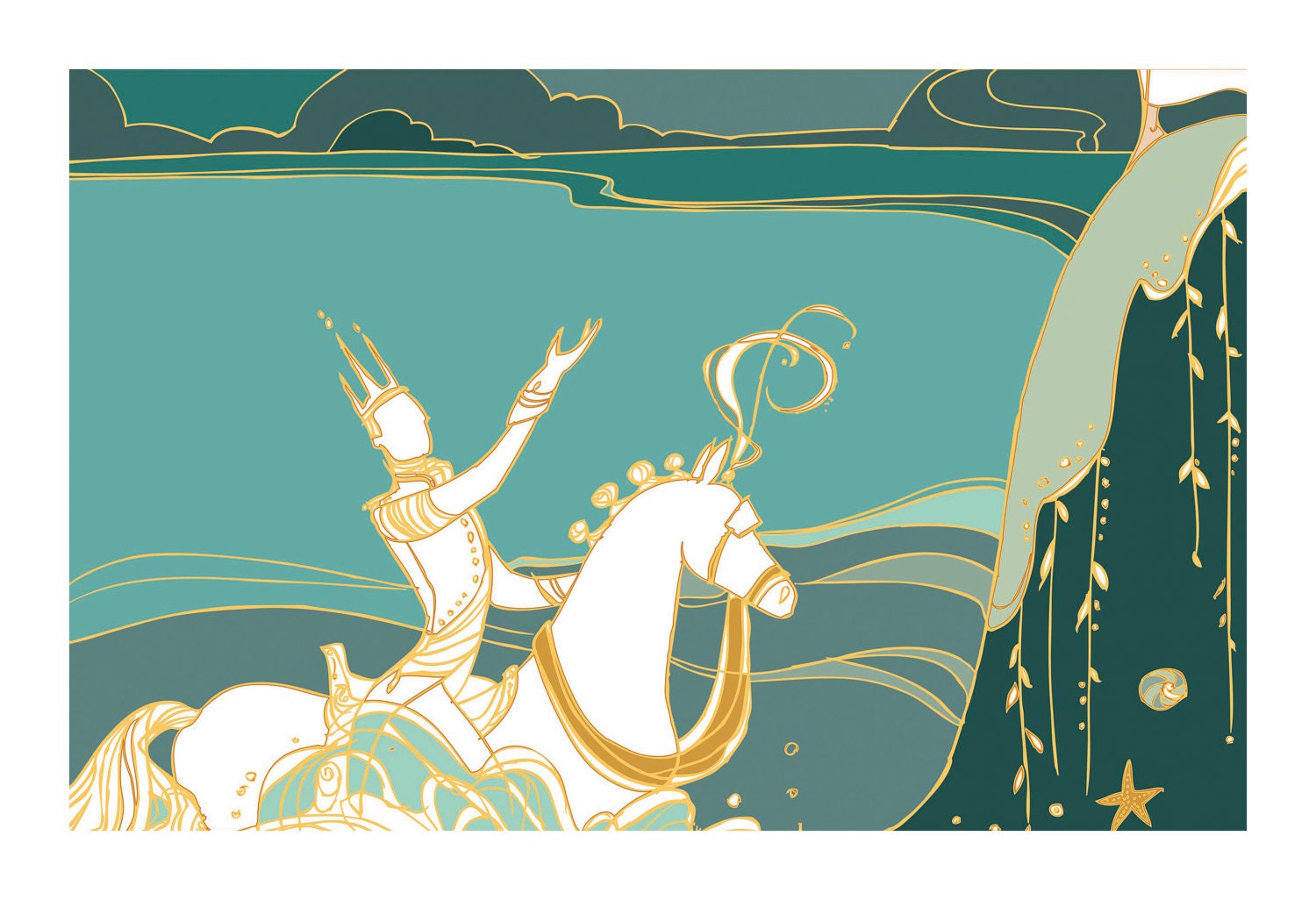 Sweet Bride 3: Along Came a White Steed... SMALL 8.5x11 Fine Art Print
