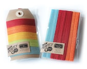 Perfect Hair Ties and Headbands - Indian Farmhouse - Set of 5 Elastic Hair Ties and 3 Headbands