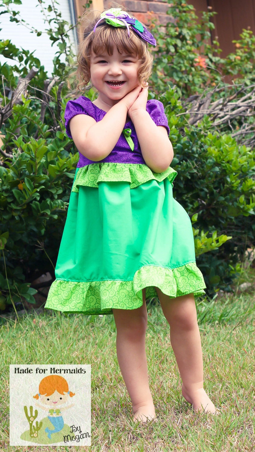 Little Mermaid Ariel Dress 5 6 7 8