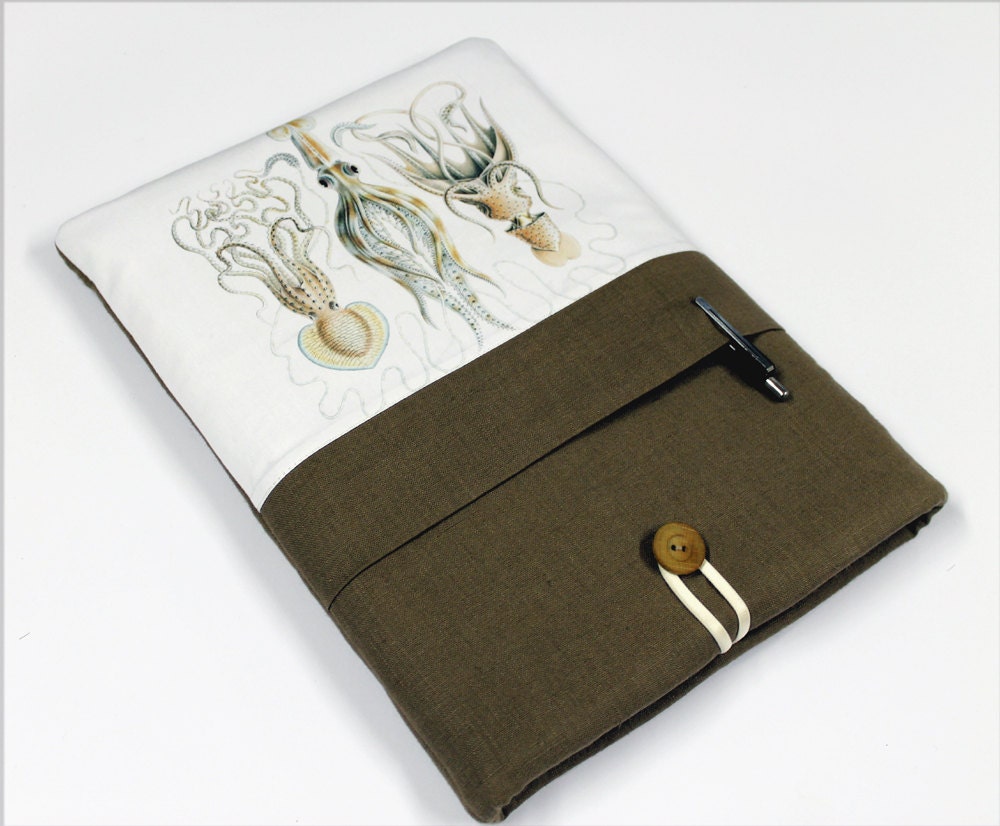 Laptop, Sleeve, Case, Cover,  padded, pocket, Squid , 14 in , Khaki, MacBook Air