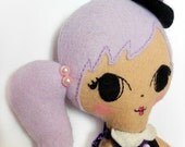 Maude, Cute, retro, little Witch Softie Doll - FREE SHIPPING