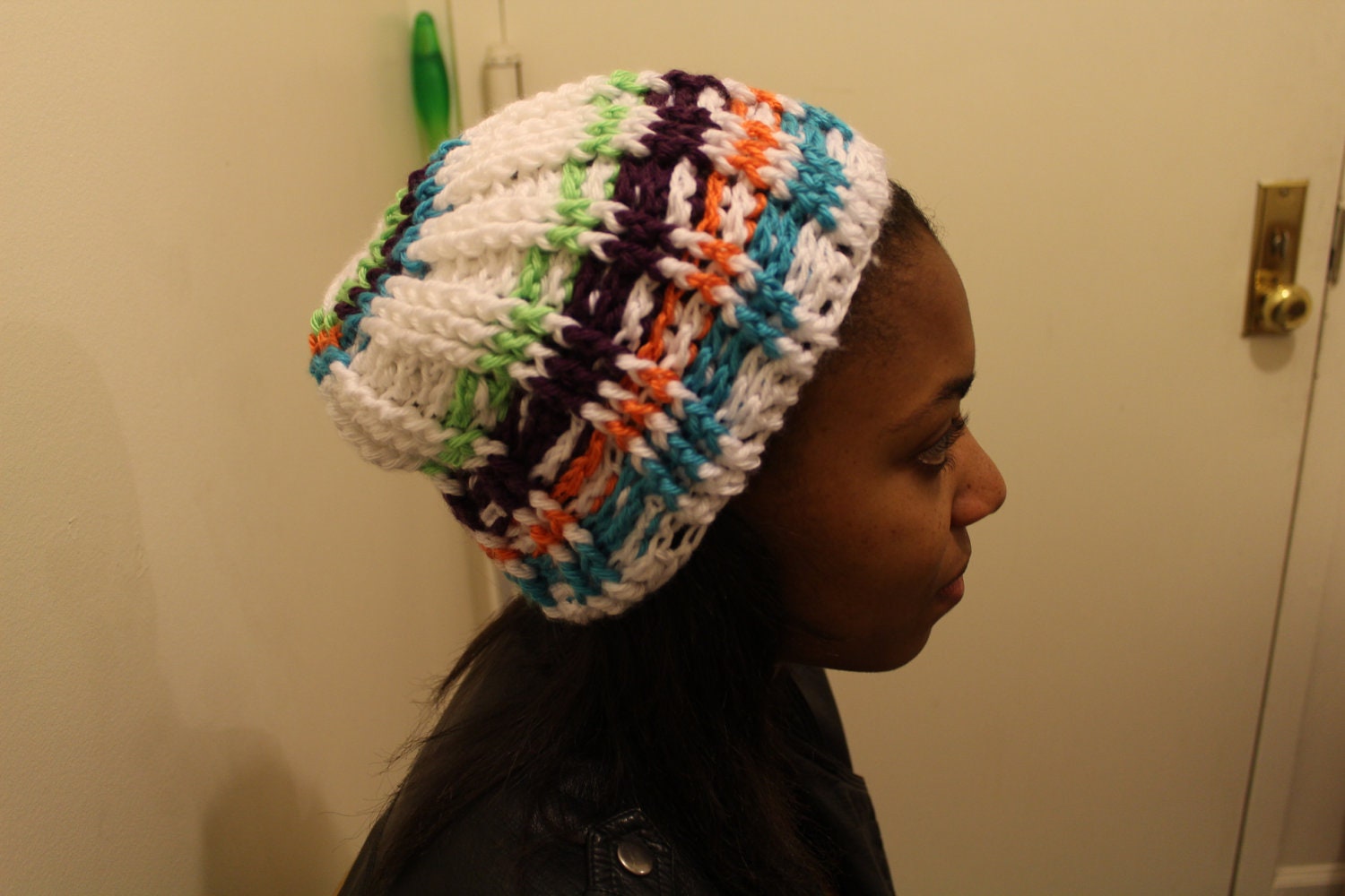 Multcolored Ski-style Beanie