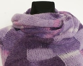 Purple Hand Knitted Stole - Anazie