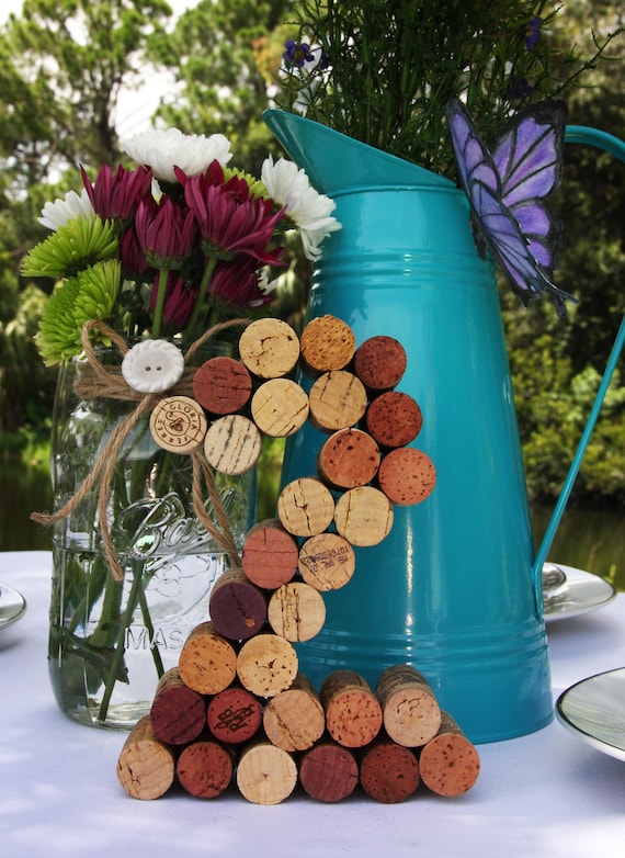 Wine Cork Table Numbers Wedding - Unique table number