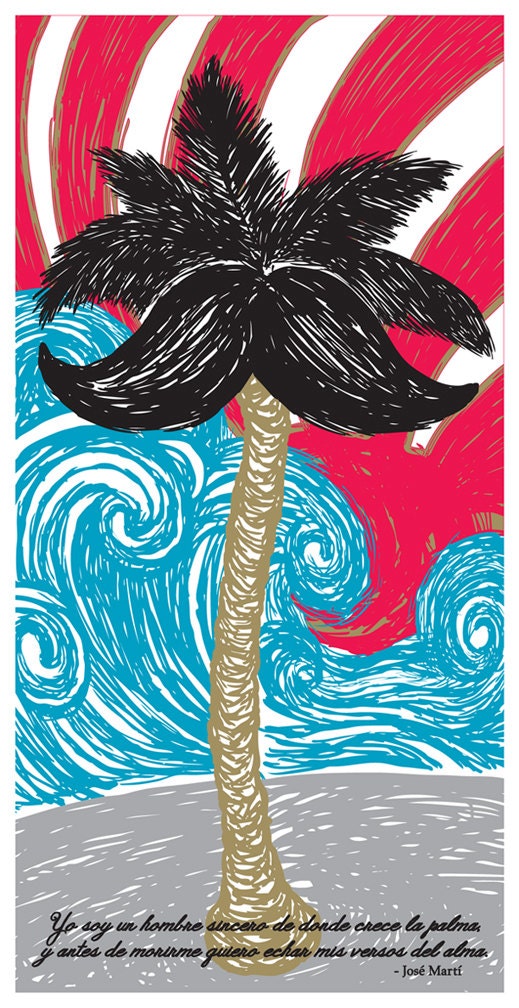 Yo Soy Un Hombre Sincero - Cuban Art Series - 8"x16" Screen Print - Limited Edition