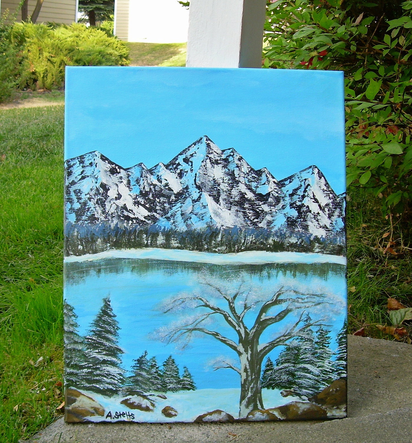 Reach for the Mountains on Canvas