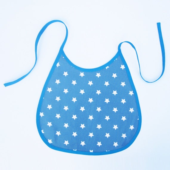 Blue Stared oilcloth bib Il_570xn