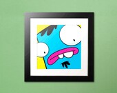 Ol Blue - 8x8 Illustration Print (limited edition)