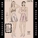 Vintage Sewing Pattern Bra and Tap Pants Digital Reproduction of 1940's Dubarry in Muliple Sizes -INSTANT DOWNLOAD-