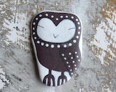 Flat Beach Slate Owl