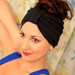 Black Turban Headband - Jersey Knit - Lots of Colors