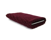 iPhone iPod iTouch Cover Crochet Sleeve Phone Case Maroon Burgundy Garnet - READY TO SHIP, Graduation Gift