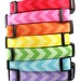 Chevron Dog Collar - Red, Pink, Orange, Yellow, Green, Blue