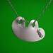 Movember Happy Sloth Necklace