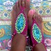 Magenta Fest..Barefoot Sandals