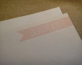 Personalized Custom Stationery Stationary - Grosgrain Ribbon